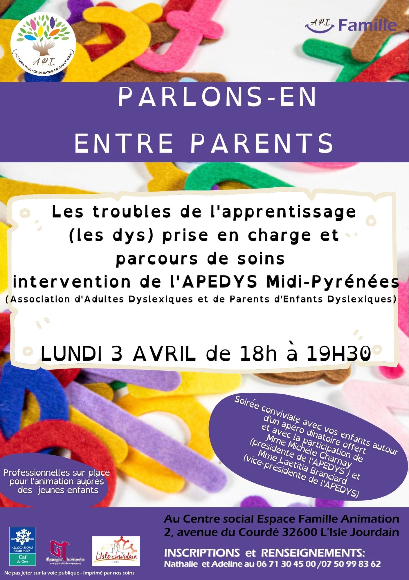 Soirée Sur Le Parcours De Soins Des Troubles De Lapprentissage Dys à